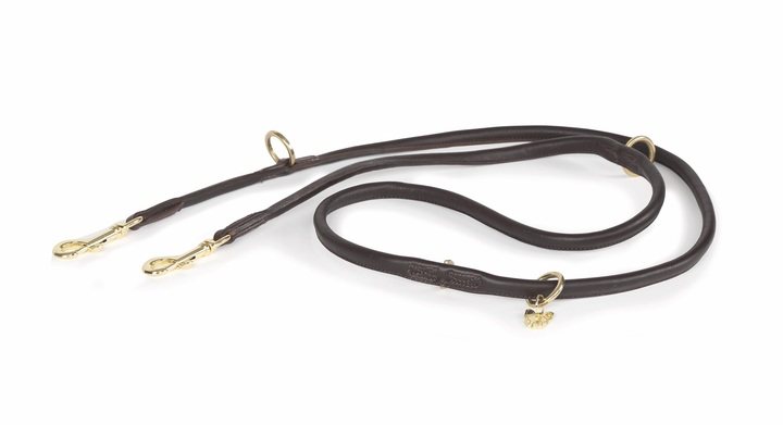 Digby & Fox Rolled Leather Training Lead Brown