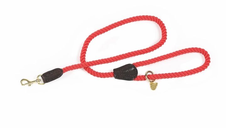 Digby & Fox Rope Dog Lead Red