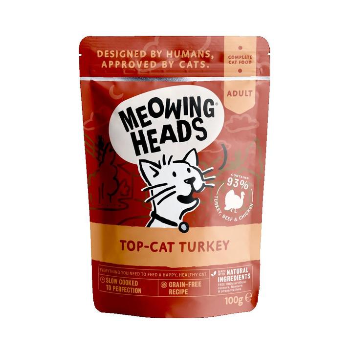 Meowing Heads Top Cat Turkey Cat Wet Food