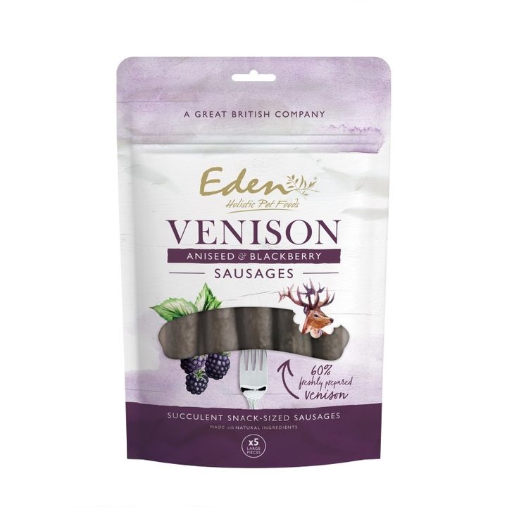 Eden Venison, Aniseed & Blackberry Sausages for Dogs