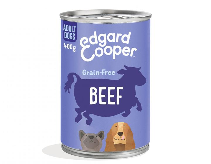 Edgard & Cooper Delightful Beef Adult Dog Food Tins