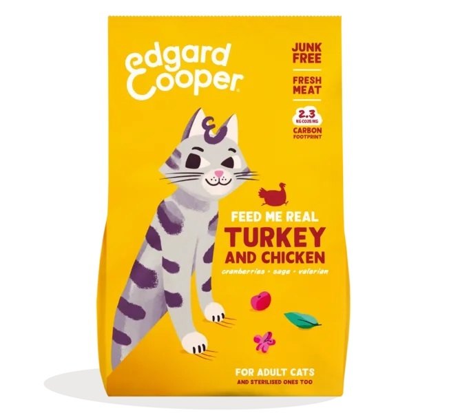 Edgard & Cooper Feed Me Real Turkey & Chicken Grain-Free Cat Food