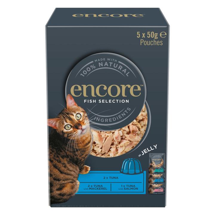 Encore Cat Pouch Fish Selection In Jelly