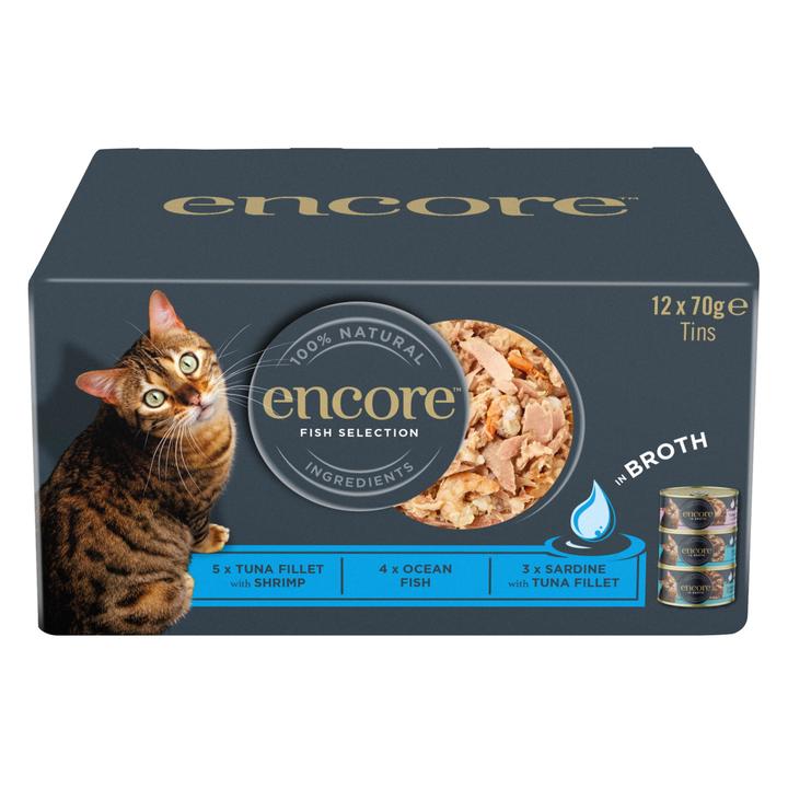Encore Fish Selection In Broth Cat Food