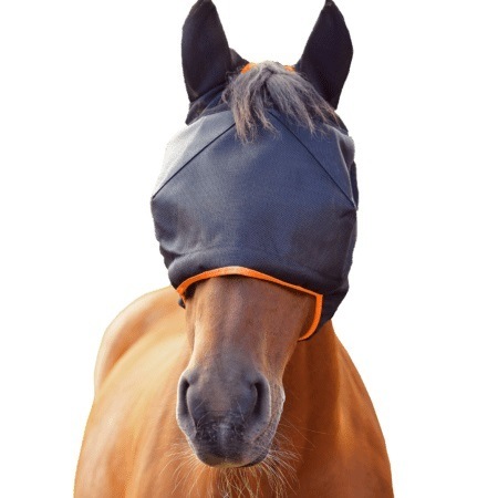 Equilibrium Field Relief Midi Fly Mask with Ears Black/Orange