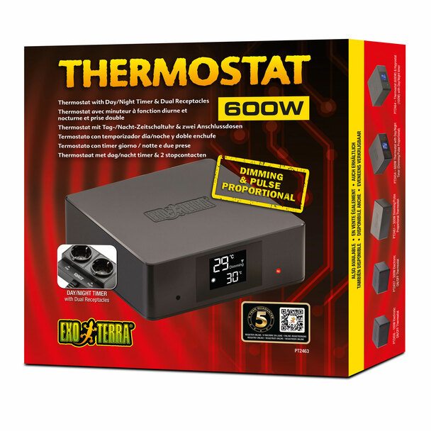 Exo Terra Thermostat with Dimmer & Pulse Prop
