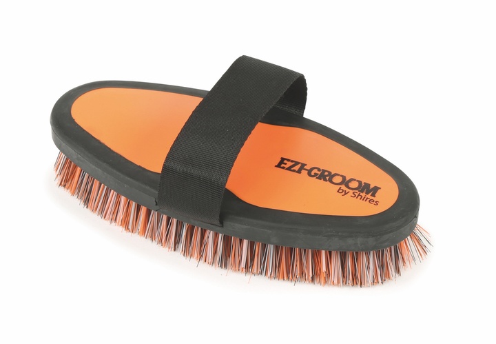 EZI-GROOM Orange Grip Body Brush