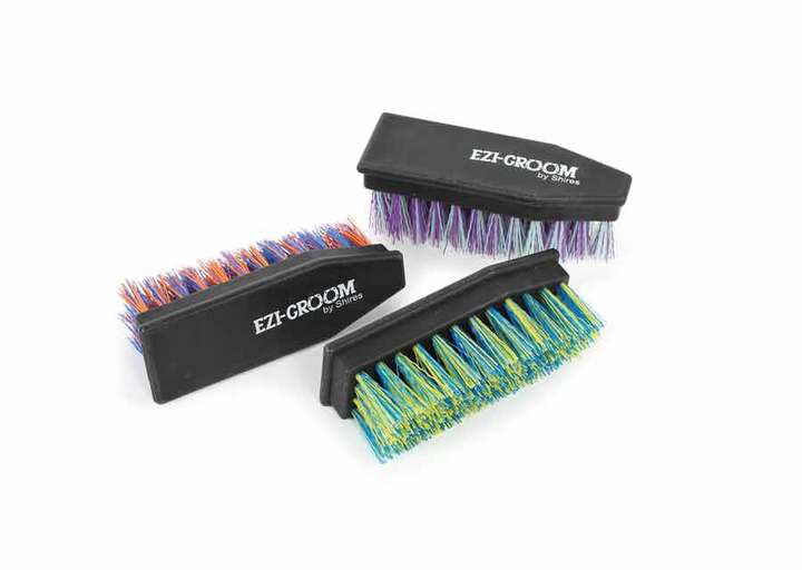 EZI-GROOM Purple & Green Shape Up Hoof Brush