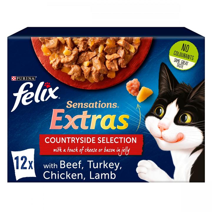 Felix Sensations Extras Meaty Cat Food