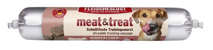 Fleischeslust (MeatLove) Meat & Treat Beef Liver Sausage for Dogs