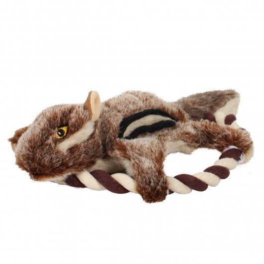 Forest Critters Plush Squirrel Frisbee Dog Toy