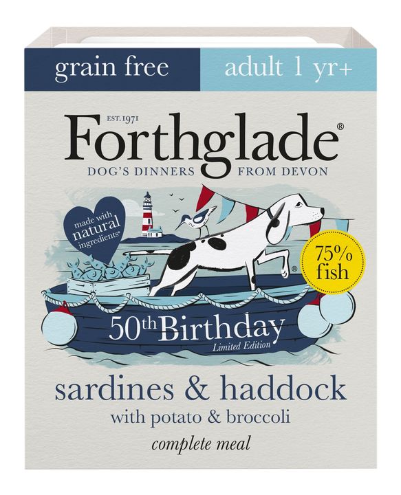 Forthglade Birthday Edition Complete Adult Sardine & Haddock Dog Food