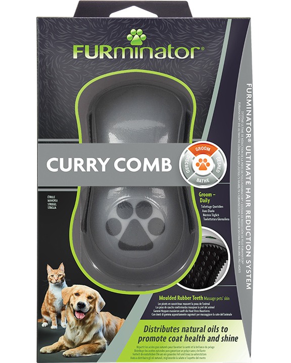 Furminator Curry Comb for Cats & Dogs