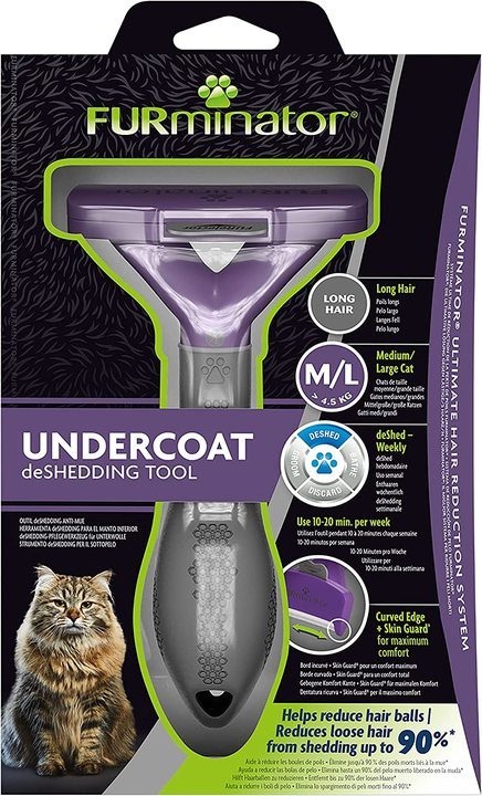 Furminator Undercoat deShedding Tool for Long Haired Cats