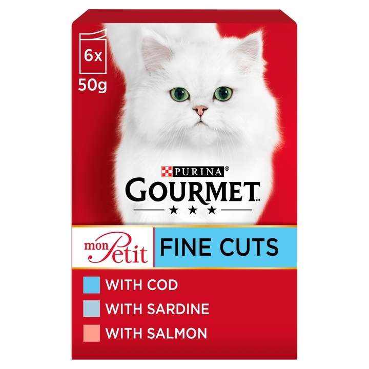 Gourmet Mon Petit Fine Cuts Cat Food Fish