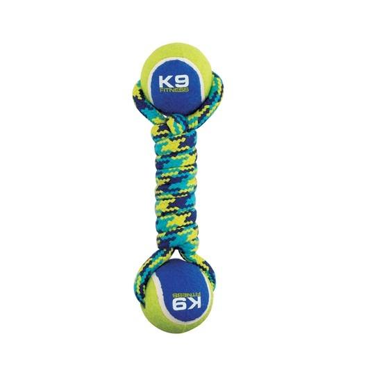 Hagen K9 Fitness by Zeus Double Tennis Ball Rope Dumbbell