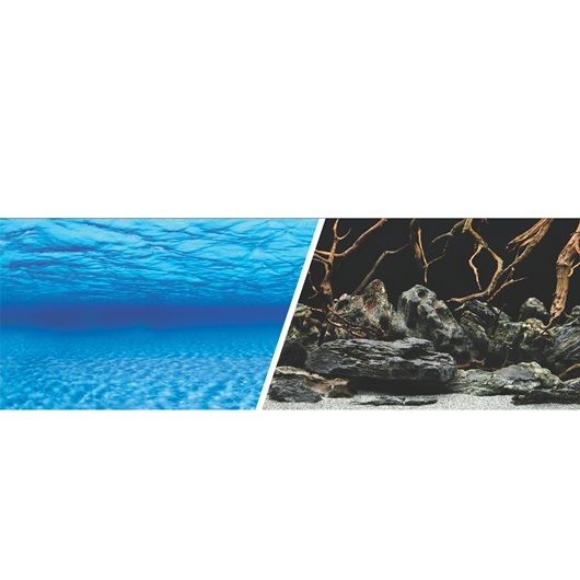 Hagen Marina Double Sided Aquarium Background - Sea Scape/Natural Mystic - 61 cm x 7.6 m (24" x 25 ft)