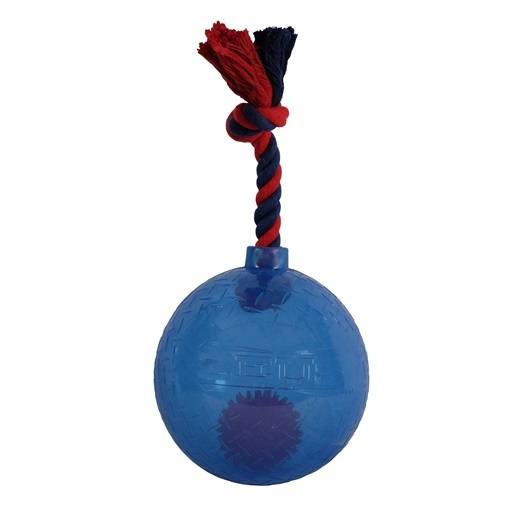 Hagen Zeus Spark Tug Ball with Flashing LED – Blue, Large, 17 cm (6.7 in)