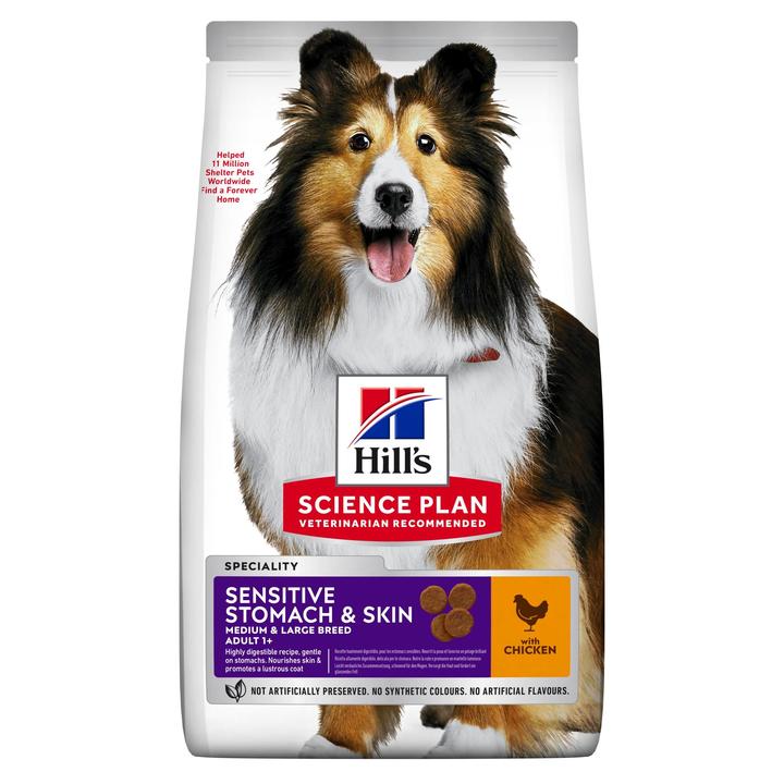 Hill's Science Plan Adult Medium Sensitive Stomach & Skin Dog Food Chicken