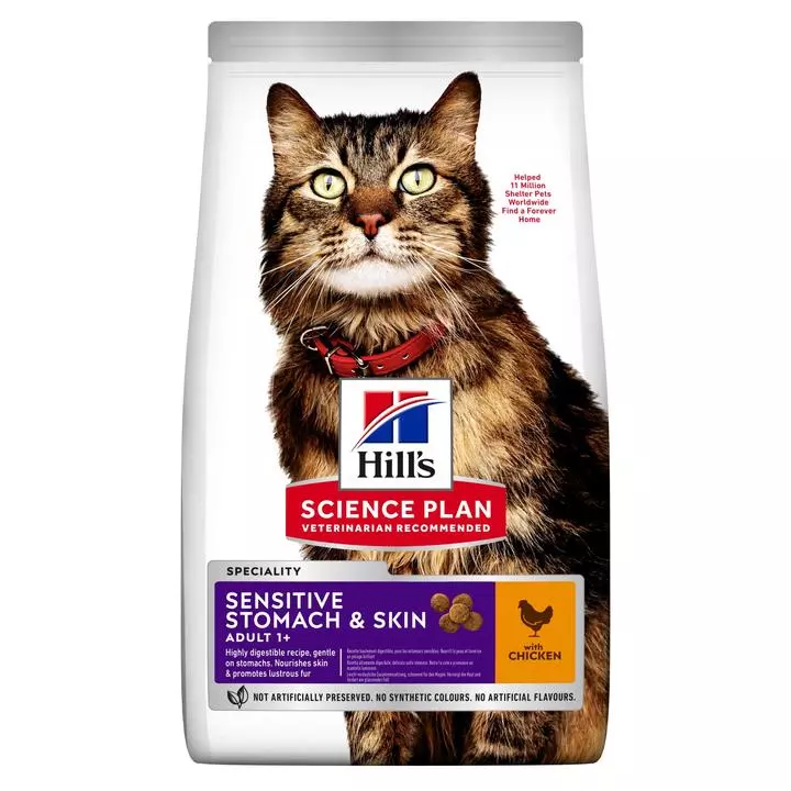 Hill's Science Plan Adult Sensitive Stomach Skin Chicken Cat Food