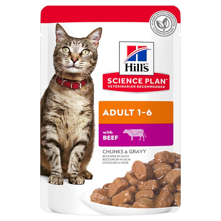 Hill's Science Plan Adult Wet Beef Cat Food