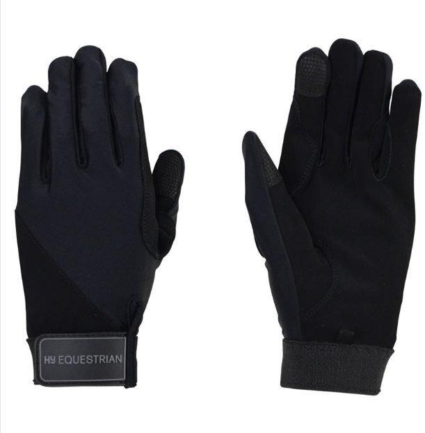 Hy Equestrian Black Absolute Fit Riding Glove
