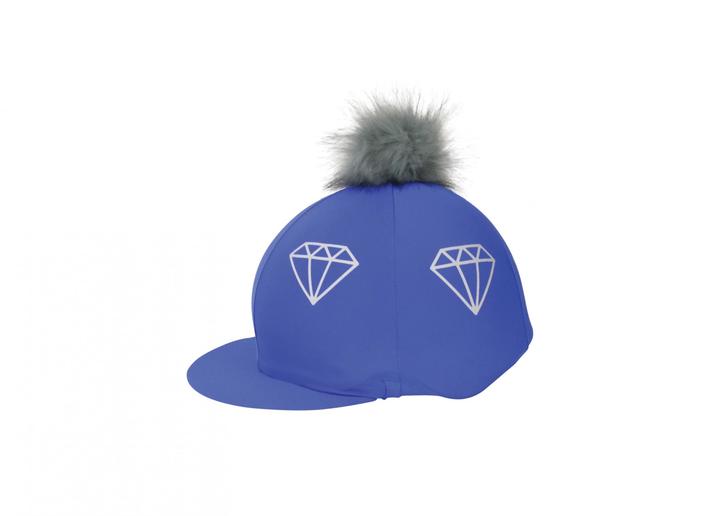 Hy Equestrian Diamonds Hat Cover Electric Blue/Grey