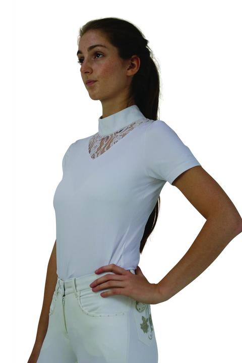 Hy Equestrian Lucie Lace Show Shirt White