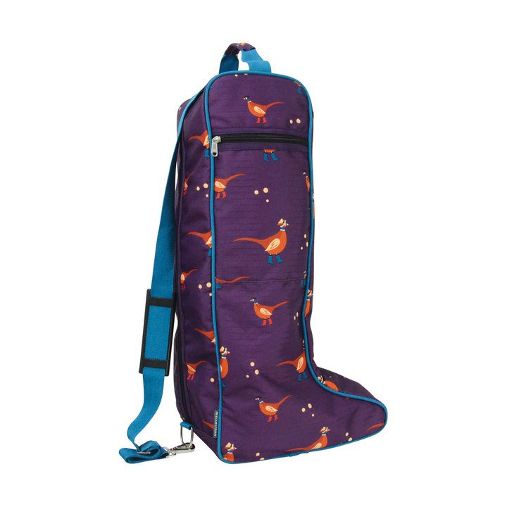 Hy Equestrian Multi-Coloured Patrick the Pheasant Boot Bag