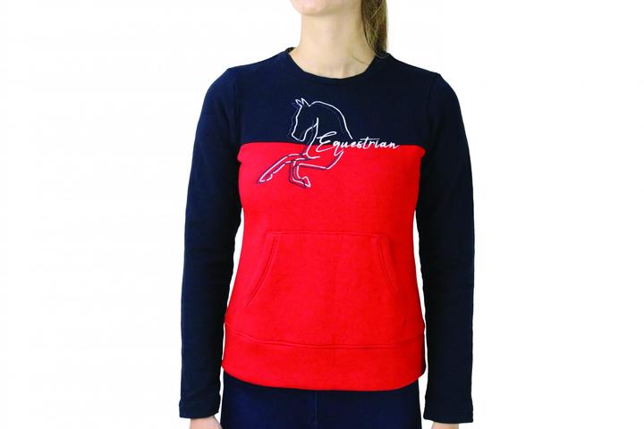 Hy Equestrian Richmond Collection Navy & Red Jumper