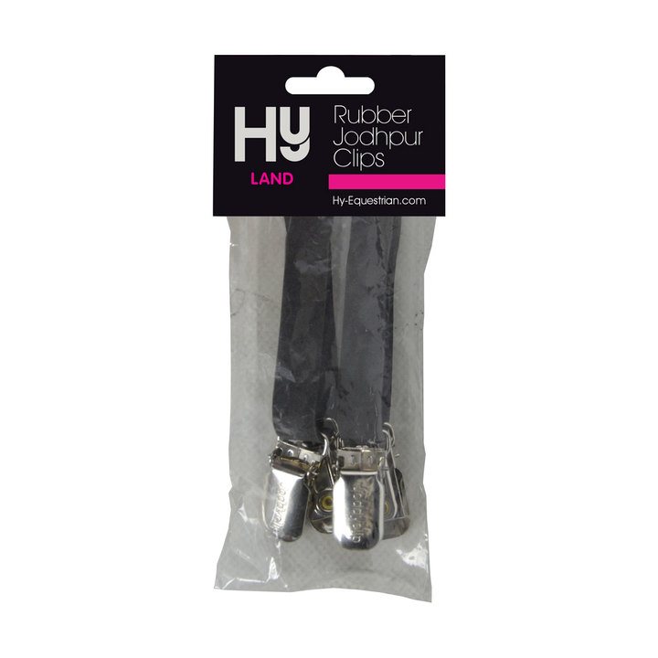 HyLAND Black Rubber Jodhpur Clips