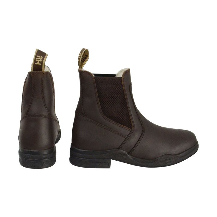 HyLAND Brown Fleece Lined Wax Leather Jodhpur Boot