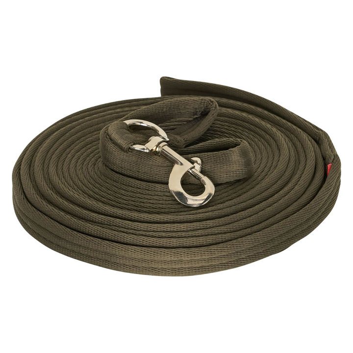 Imperial Riding Lunging Line Soft Cushion Web Extra Olive Green/Olive Green