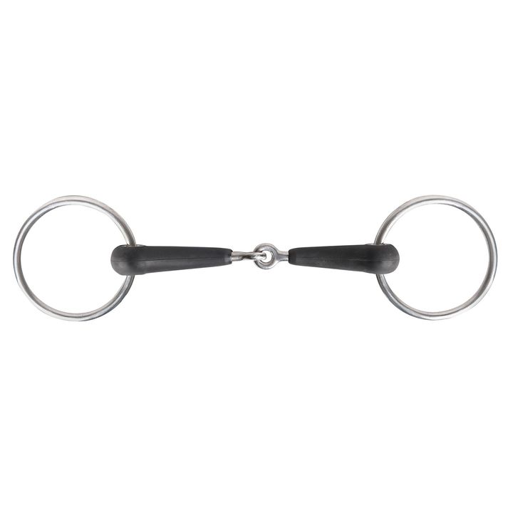 Jointed Rubber Snaffle Bit