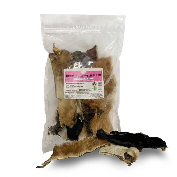 JR Pet Products Beef Head Skin with Hair for Dogs