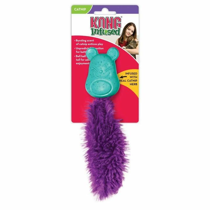 KONG Catnip Infused Bobble Mouse Cat Toy