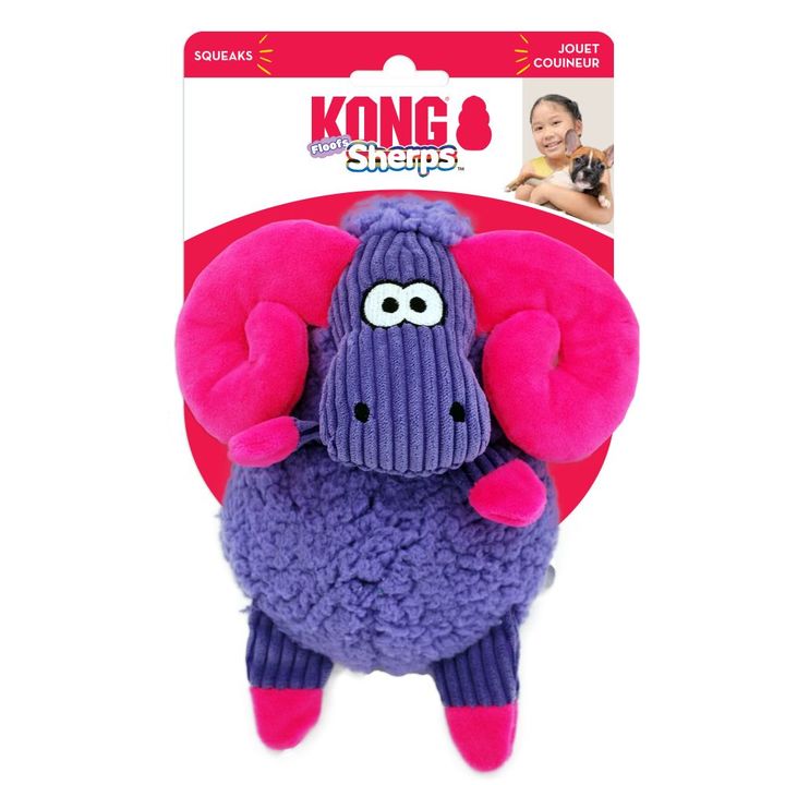 KONG Sherps Floofs Big Horn Dog Toy
