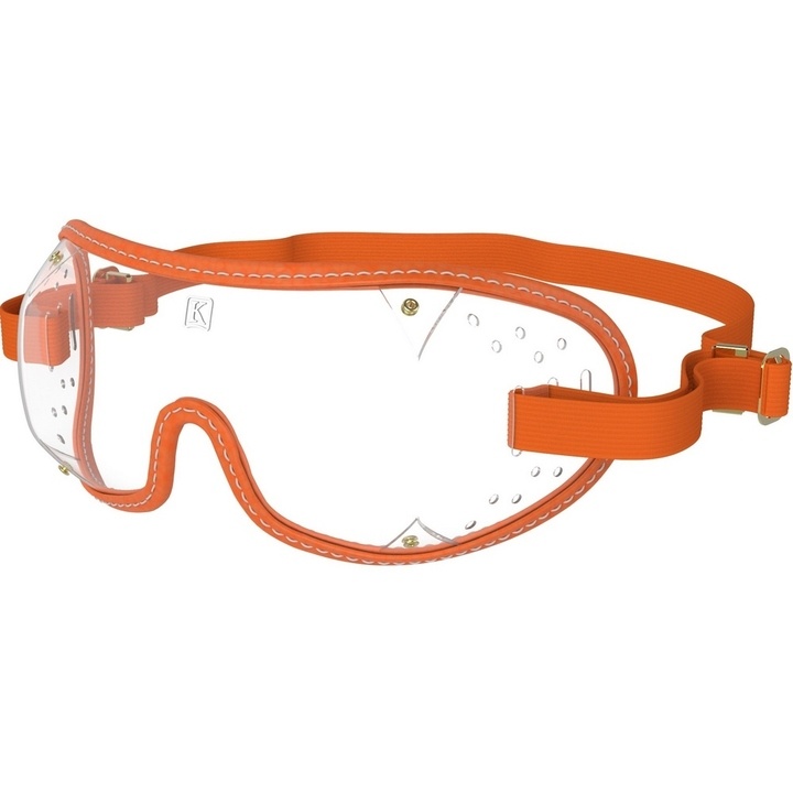 Kroop's Triple Slot Goggle Clear Orange