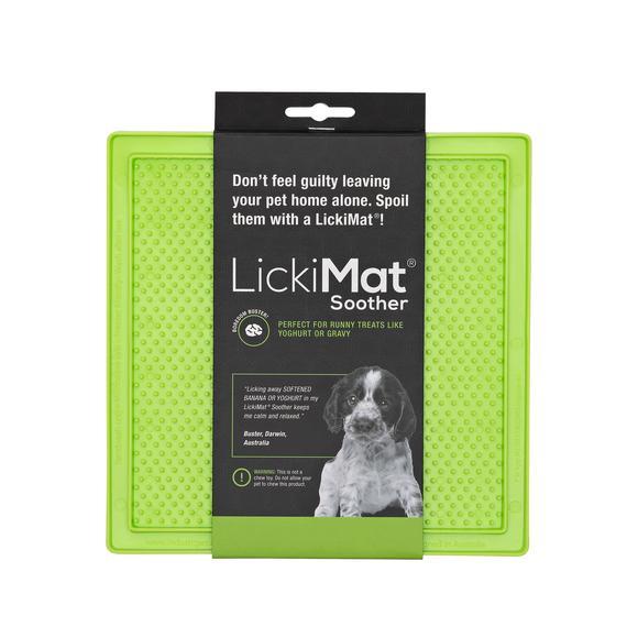 LickiMat Classic Soother Mat for Dogs Green