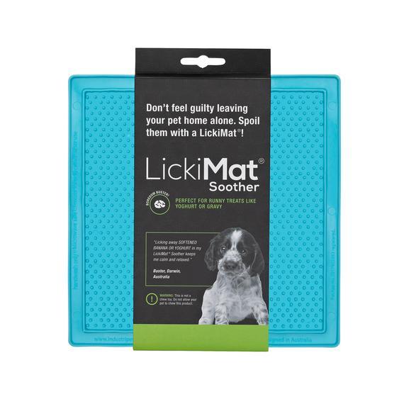 LickiMat Classic Soother Mat for Dogs Turquoise