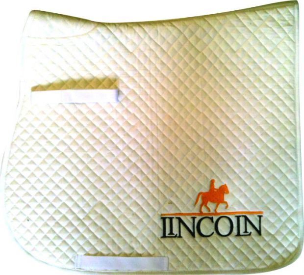 Lincoln Saddle Cloth White