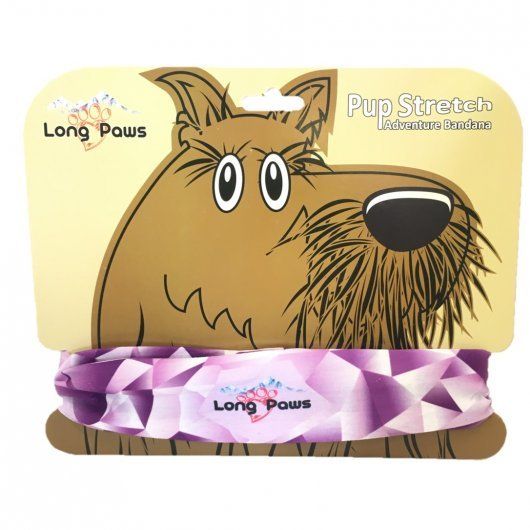 Long Paws Dog Bandana Purple Geo