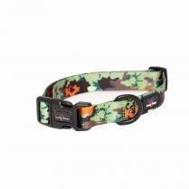 Long Paws Earth Friendly Trig Point Collar Citrus Army Camo