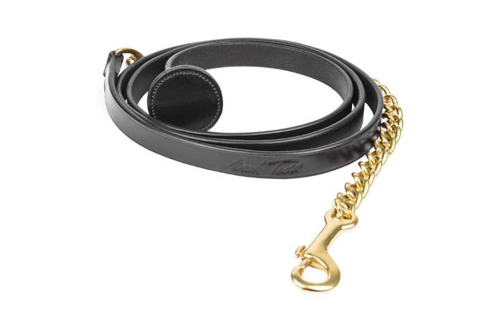 Mark Todd Lead Rein Flat Leather with Brass Chain