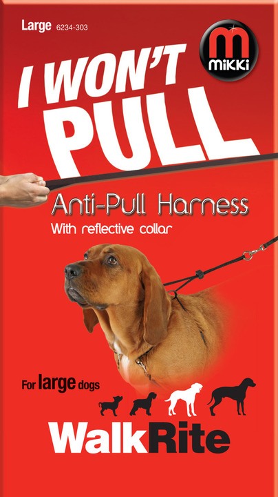 Mikki Walkrite Non Pull Harness & Reflective Dog Collar