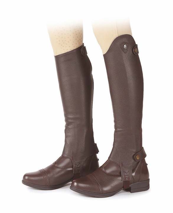 Moretta Adults Leather Gaiters Brown
