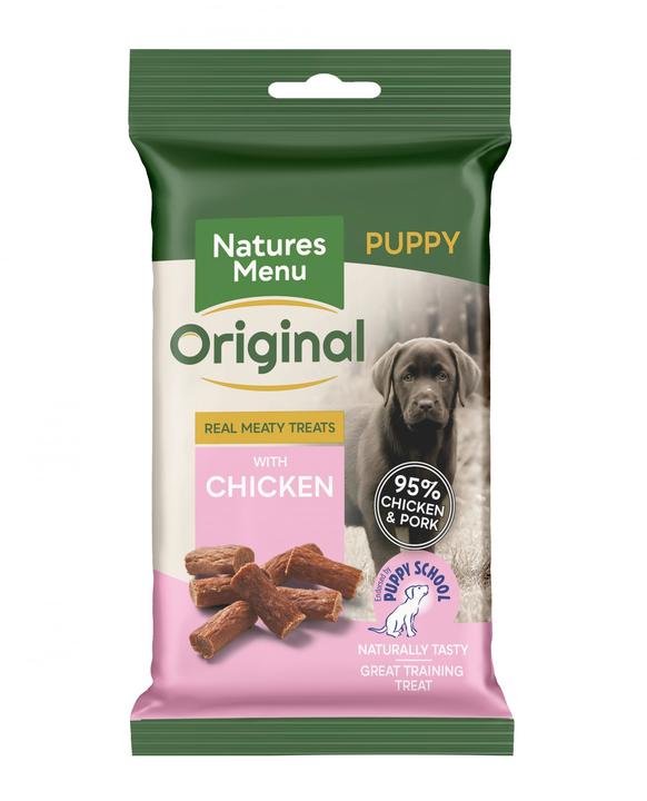 Natures Menu Original Real Meaty Chicken Treats for Puppies