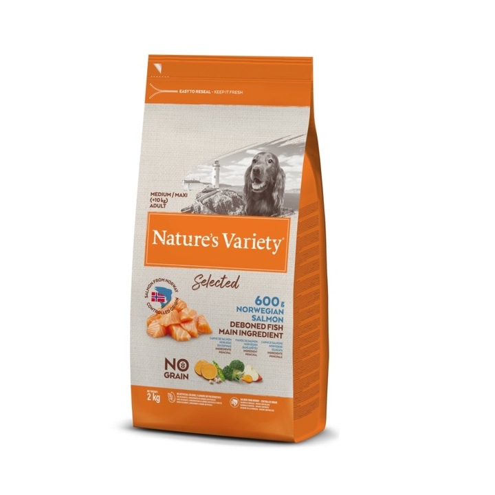 Nature's Variety Selected Salmon Dry Medium Adult Dog Food