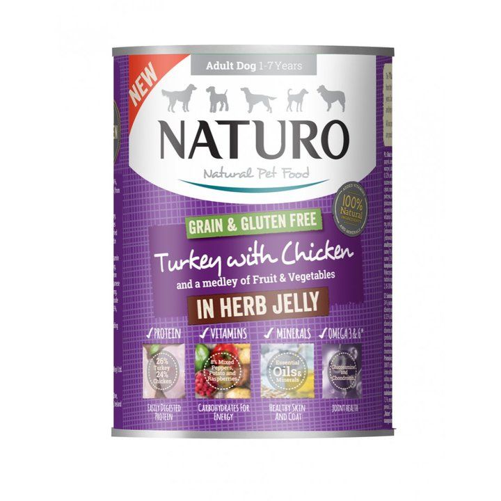 Naturo Turkey & Chicken In Jelly Can Adult Dog Food