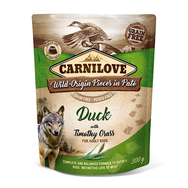 Carnilove Duck with Timothy Grass Dog Pouches